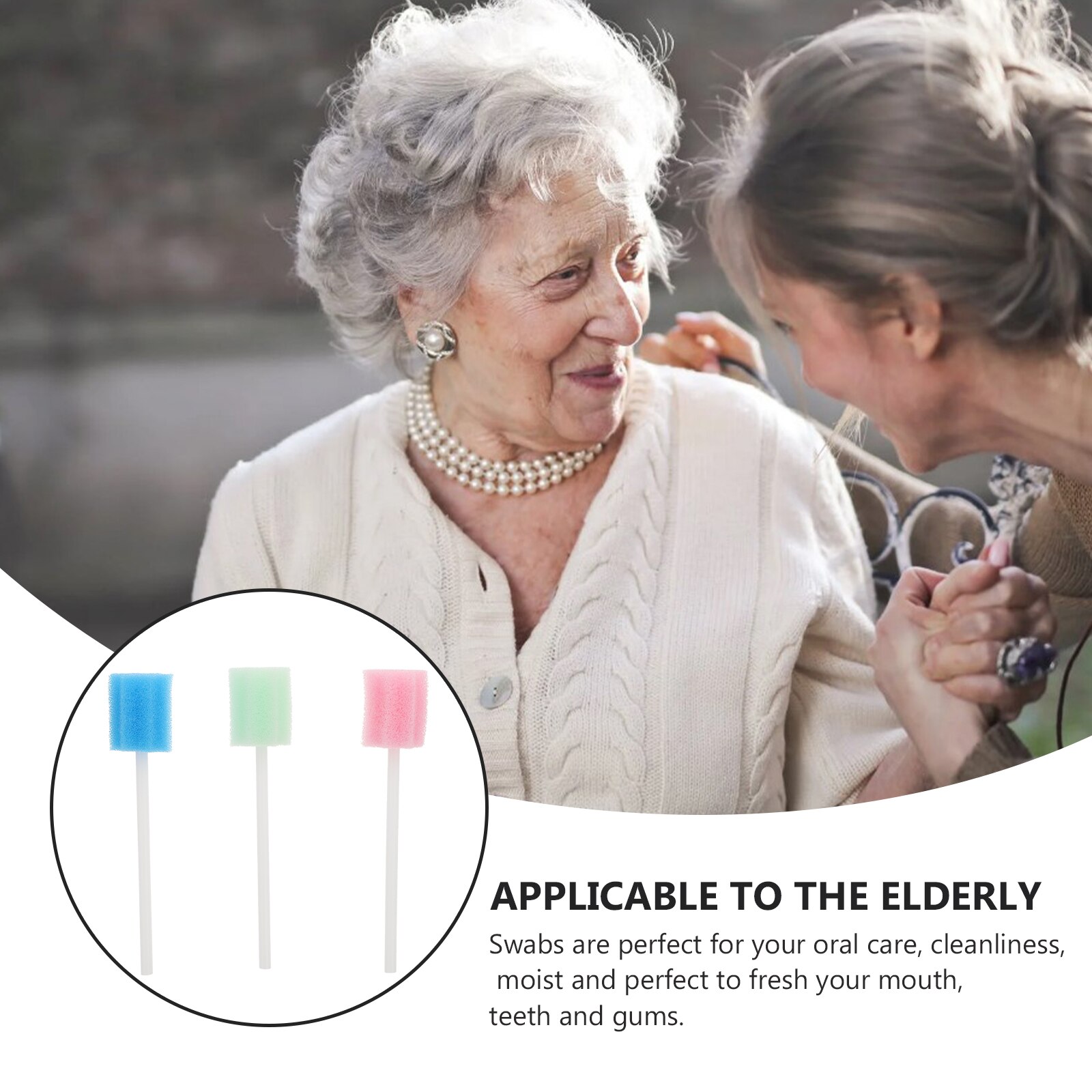 300pcs Mouth Care Swabs Disposable Practical Sponge Swabs Swabs Oral Cleaning Sticks for Oral Use