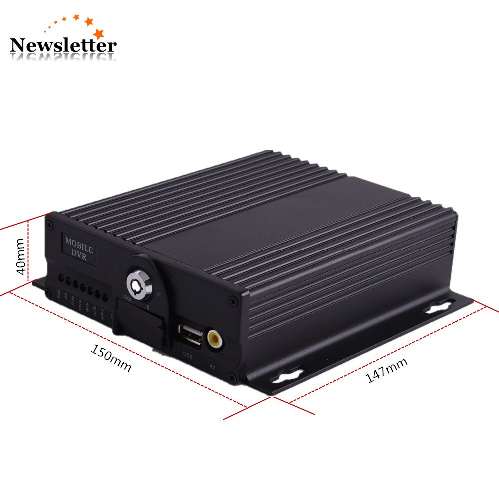 1080P AHD Mobile DVR CCTV MDVR 4 Channel support Double SD Card Storage DVR