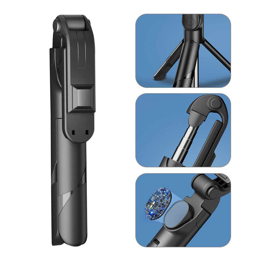 3 in 1 bluetooth-selfie-stick, faltbares mini-stativ, ausziehbares einbeinstativ mit fernbedienung für samsung ios und android