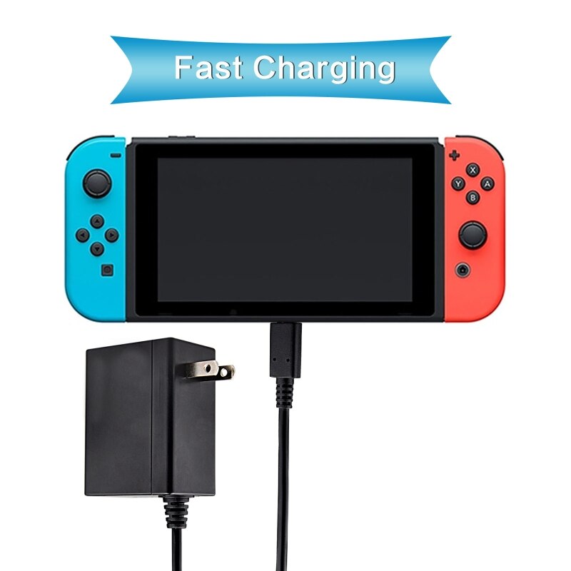 EU/US Plug AC Power Adapter 5V 1.5A 15V 2.6A Type C Fast Charger for Nintendo- Switch Cellphone Tablet Mobile Phone