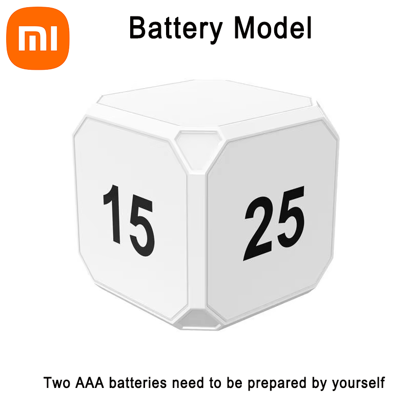 Xiaomi mini digital timer kubtimer gravitationssensor vändande led-display 4 förinställda tider dubbla lägen väckarklocka elektronisk timer: Orange