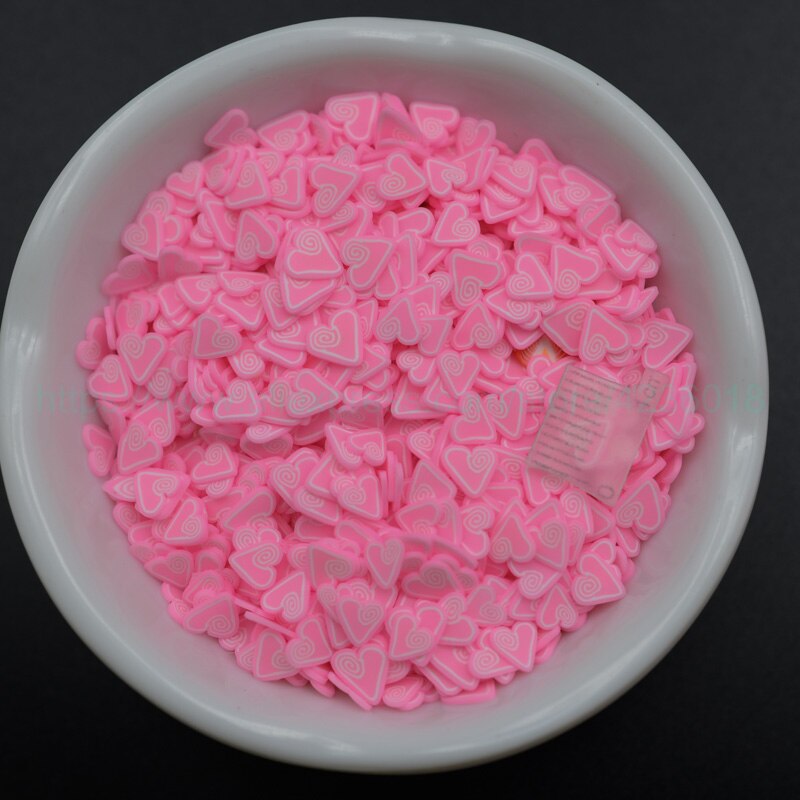 65G Leuke Mooie Polymer Clay Slices Sprinkles Kleurrijke Hart Vorm Sprinkles Voor Ambachten Maken, Slimes Diy: 3