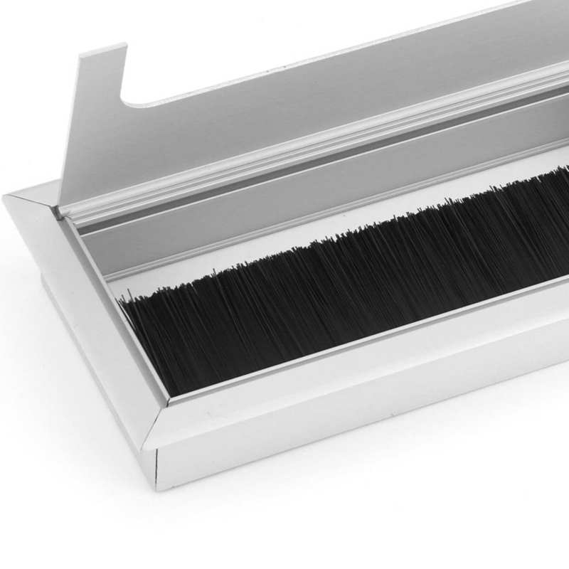 Desk Cable Wire Grommet Computer Desk Cord Grommet Cable Hole Cover Oraganizer for Office Home 80x160mm