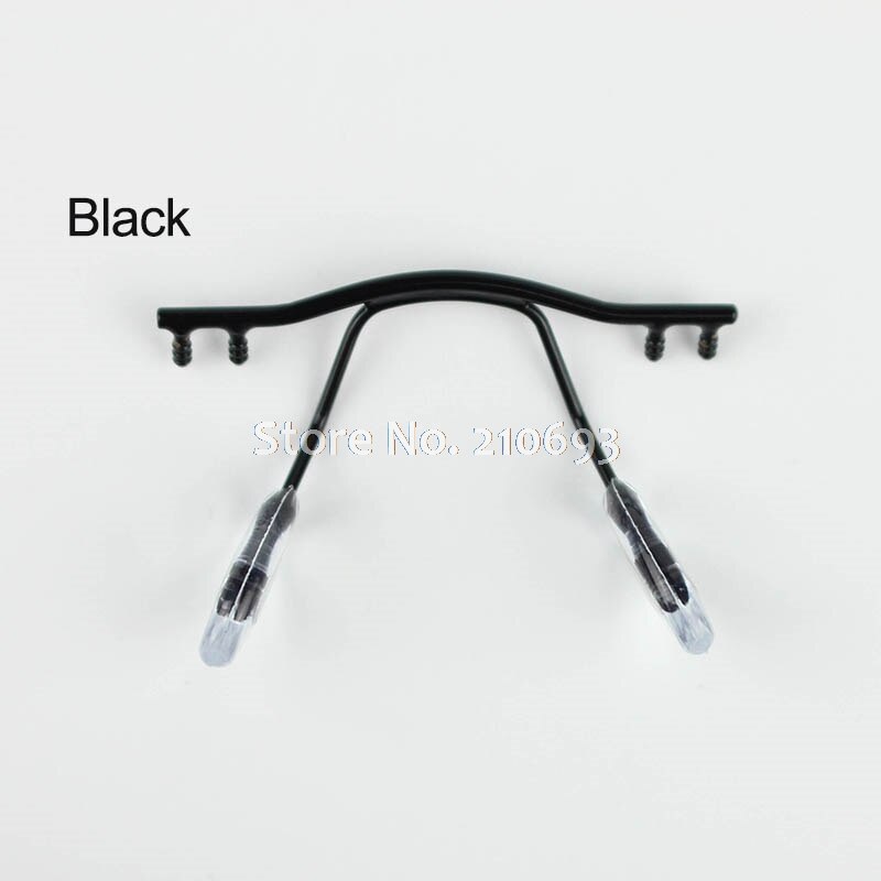 1Pc Brillen Brug Glazen Neus Pad Arm Metalen Randloze Optische Frame Brug Neus Pad Houder Brillen Accessoire