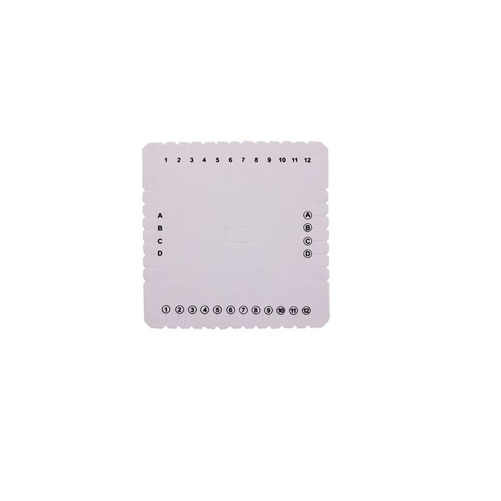 Kumihimo-disco de cordón trenzado para pulsera de mano, herramientas para tejer, 4 piezas, blanco, redondo, cuadrado, 4 pulgadas, 6 pulgadas: S Square