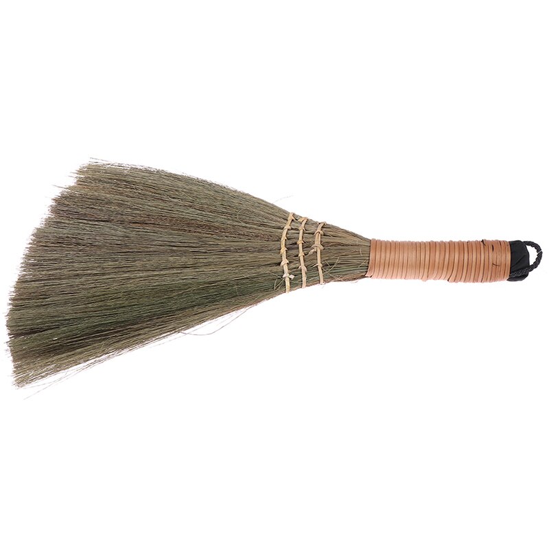 Escoba de madera de bambú para el hogar, herramienta de limpieza de suelo, pequeña, suave, Manual, para barrer