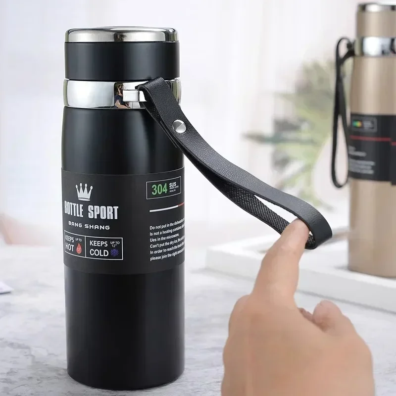 1l termosflaskor för att hålla kallt och vattenflaska termos för kaffe och te termosflaskor i rostfritt stål