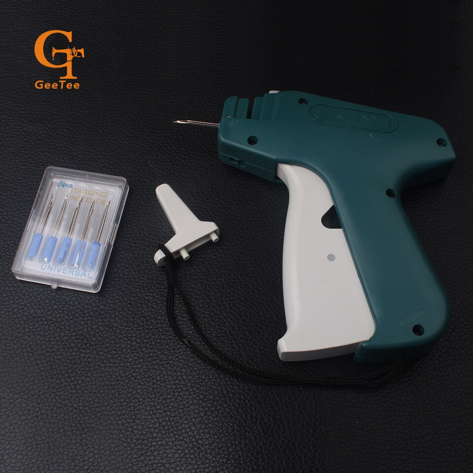 Papier hang Tag/swing tag Guns + 1 Tagging + 1000 Barbs + 5 Staal Naalden Machine Set tool, prijs opknoping tag gereedschap