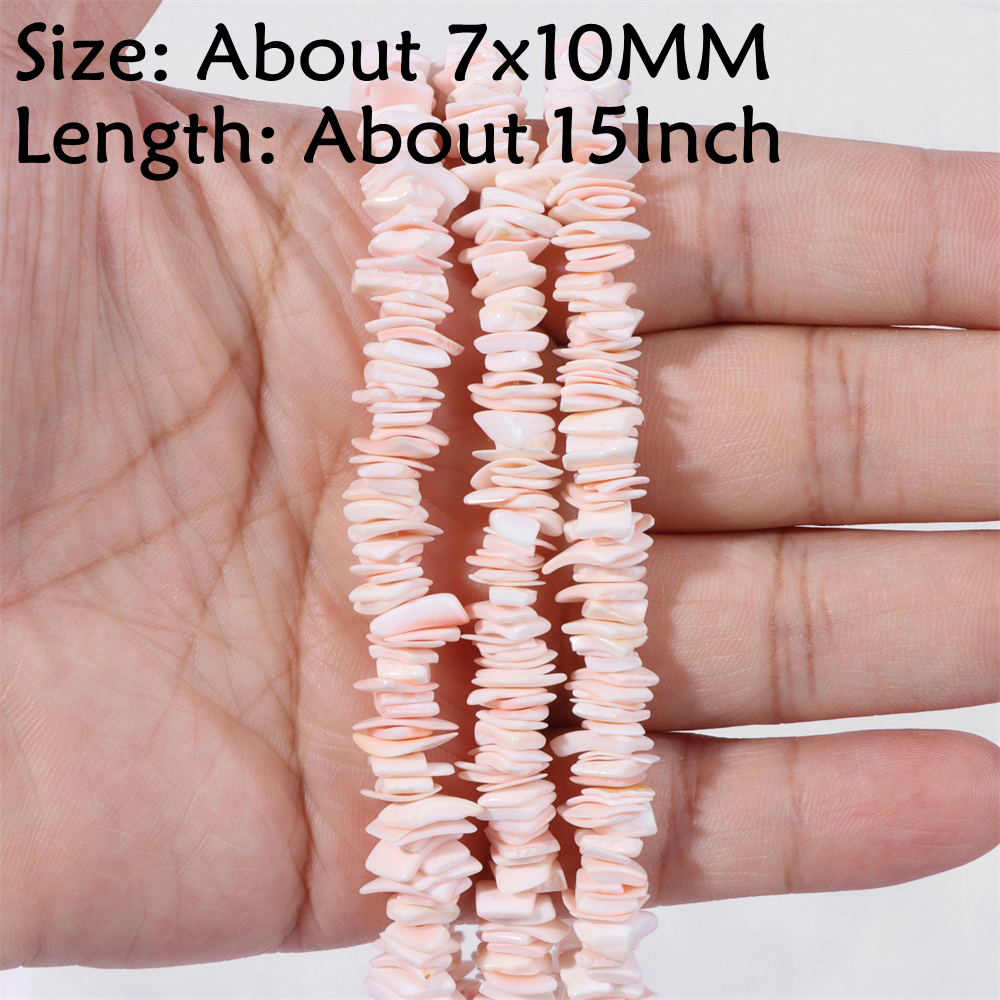 Natuursteen Schelp Kralen Charme Roze Losjes Spacer Kralen Geverfd Parelmoer Schelp Kraal voor DIY Armbanden Oorbellen Kettingen