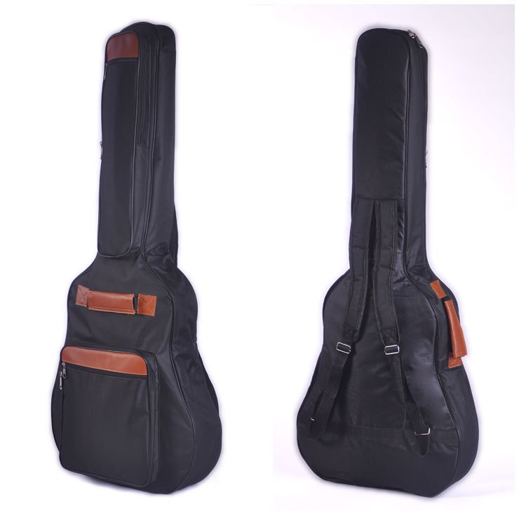 41 pouces guitare acoustique folk sac étanche voyage étui de guitare 40 pouces guitare sac housse 5mm coton rembourré: Black