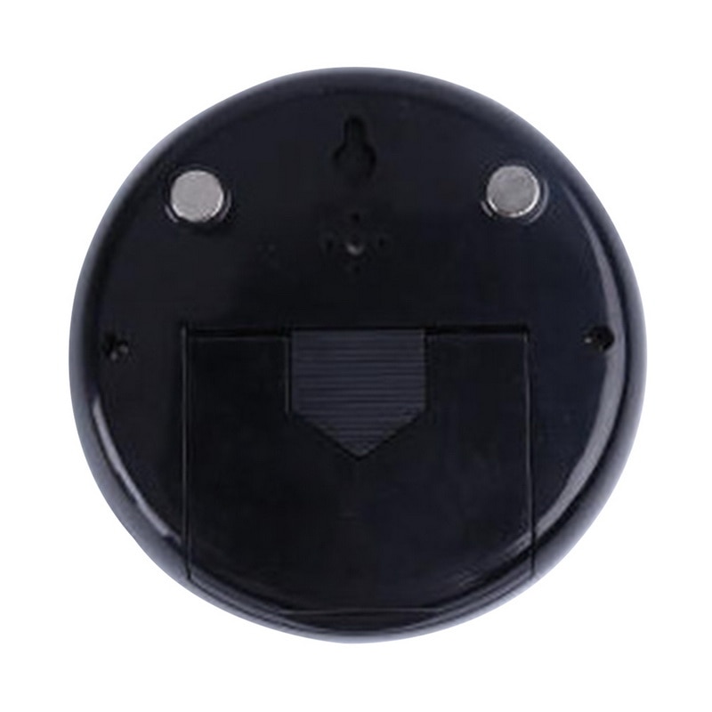 1Pcs Round Wireless LCD Digital Thermometer Hygrometer White Backlight Multifunctional Temperature Gauge Humidity Meter Clock