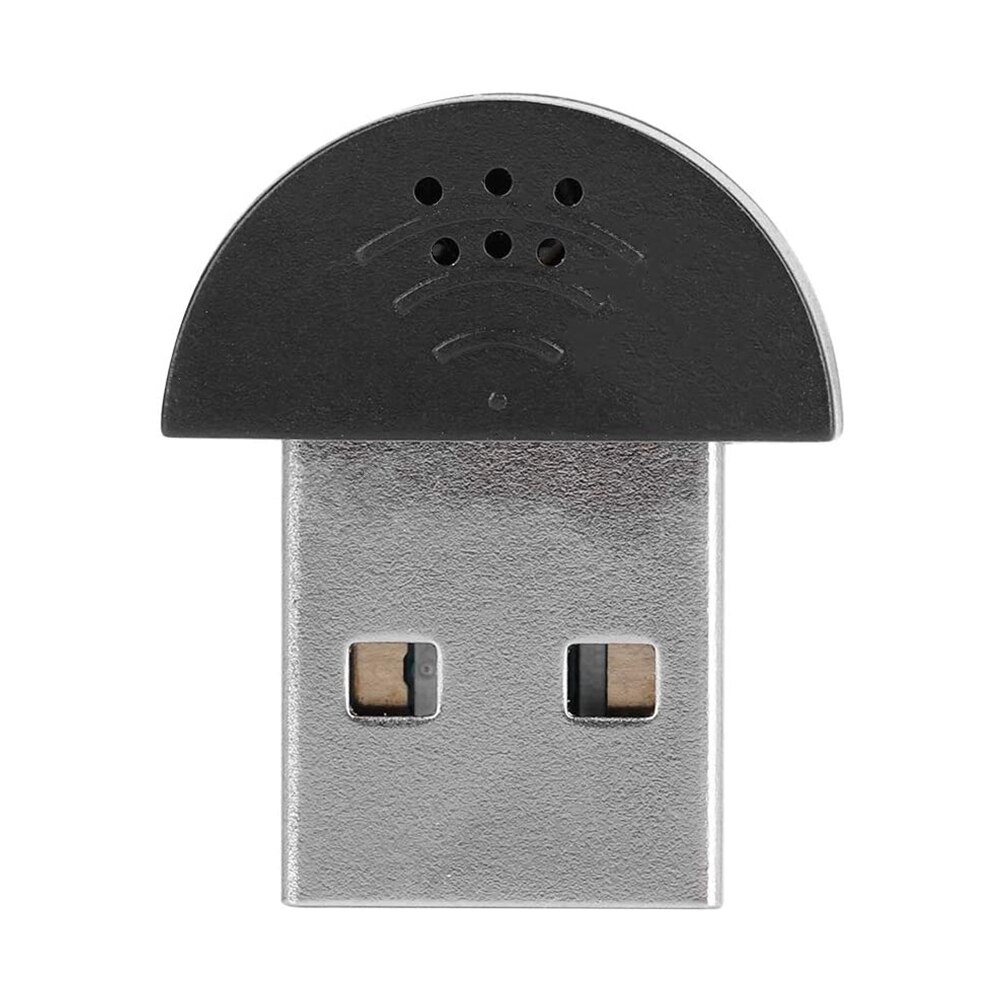 Portable Mini USB 2.0 Microphone, USB Mini Studio Speech Microphone Recording Audio MIC Adapter for Computer PC