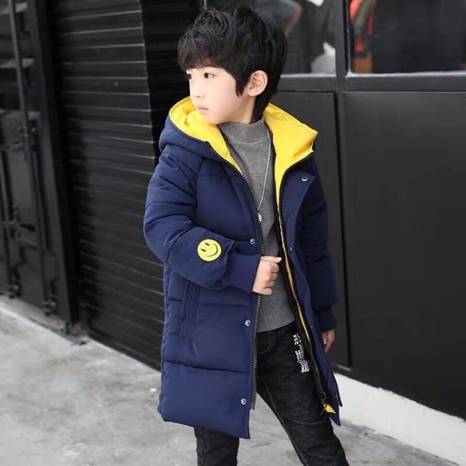Winter Baby Boys Parkas For Boys Children Warm Kids Hooded Thick Outerwear Coat For Boy Clothes 4 5 6 7 8 9 10 11 12 13