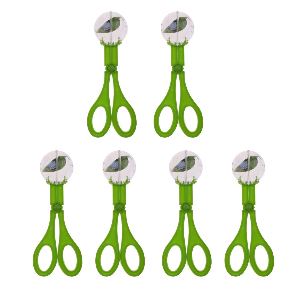 6Pcs 18.5cm Reptile Terrarium Spider Cricket Insects Catch Clamp Anti Bug Trap Aquarium Litter Feeding Cleaning Tools