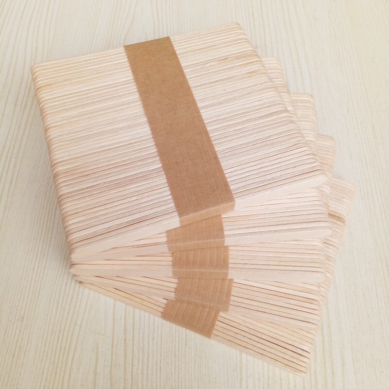 100Pcs/Set Popsicle Sticks Natural Wooden Pop Popsicle Sticks 11.4CM Length Wood Craft Ice Cream Sticks Popsicl Accesorios