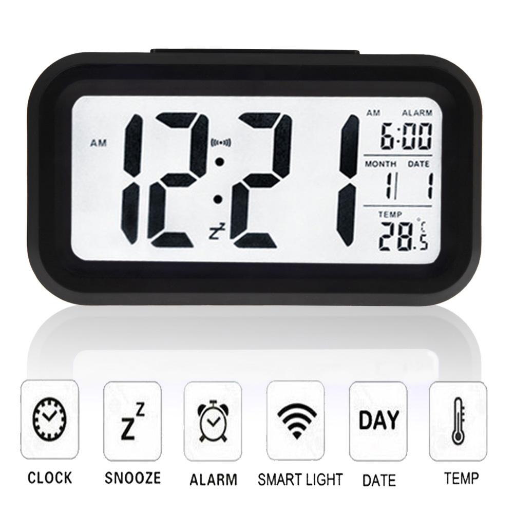 LED Digital Alarm Clock Backlight Snooze Mute Calendar Desktop Electronic Bcaklight Table clocks Desktop clock
