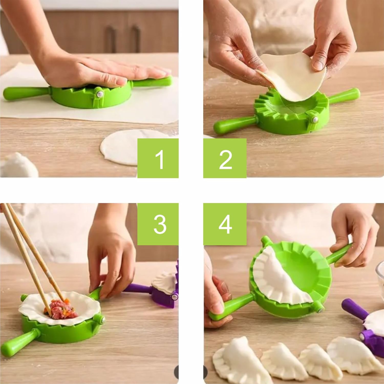 1pc multi-color dumpling maker Kitchen household manual dumpling maker Plastic color dumpling folder dumpling mold