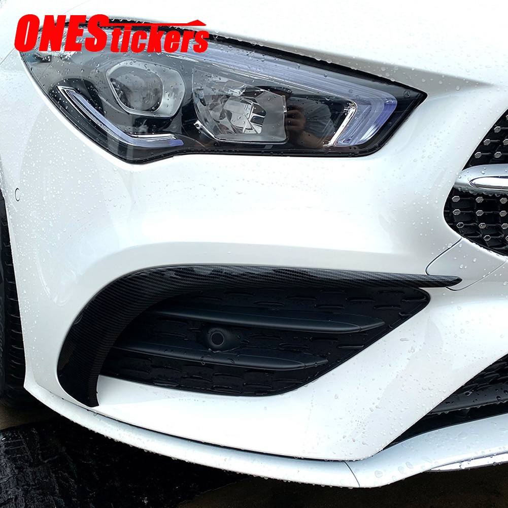 Para Mercedes Benz clase CLA C118 CLA180 200, 220, 250, 260, + Accesorios del coche cuerpo parachoques delantero lámpara de niebla de aire cubierta de moldura de salida