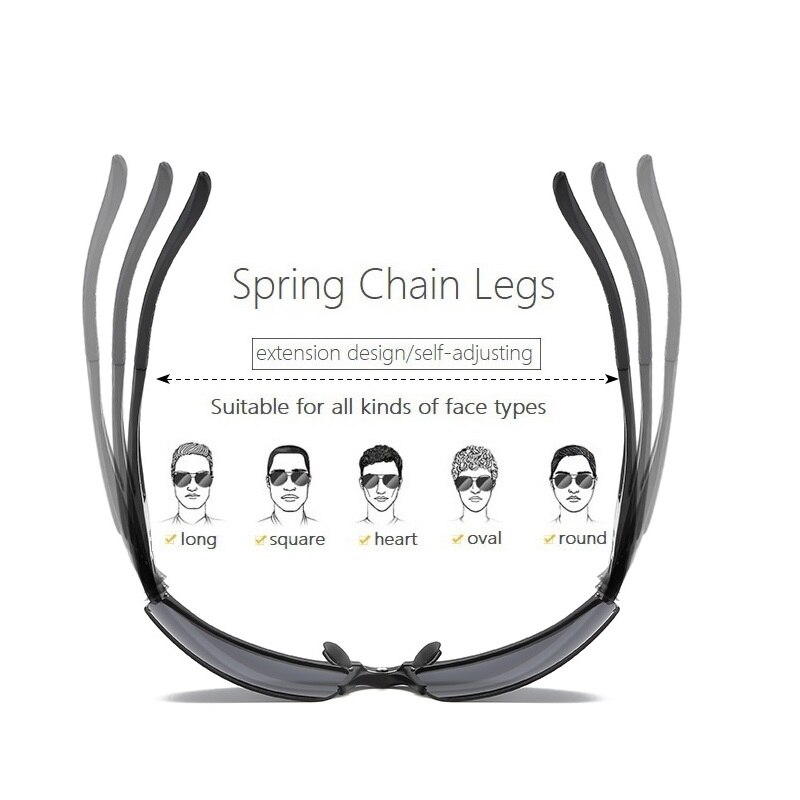 YSO Sunglasses Men Polarized UV400 Aluminium Magnesium Frame HD Sun Glasses Driving Glasses Semi Rimless Accessory For Men 8580