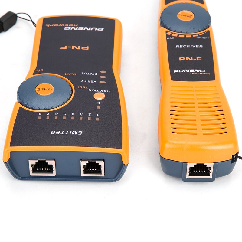 Pn-f netværksovervågning kabeltester ledningsfejlfinder  rj45-rj11 kabelkontrol line adaptertester
