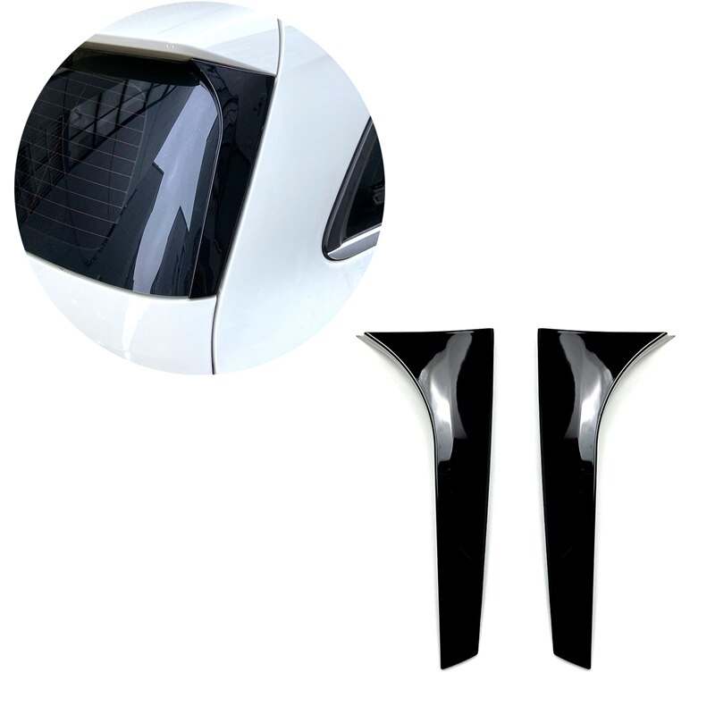 Aerofólio traseiro para o teto de mercedes benz, tampa preta brilhante para o teto, asa lateral, mercedes benz classe b b180 b200 w245, 2012 a 2018: Default Title