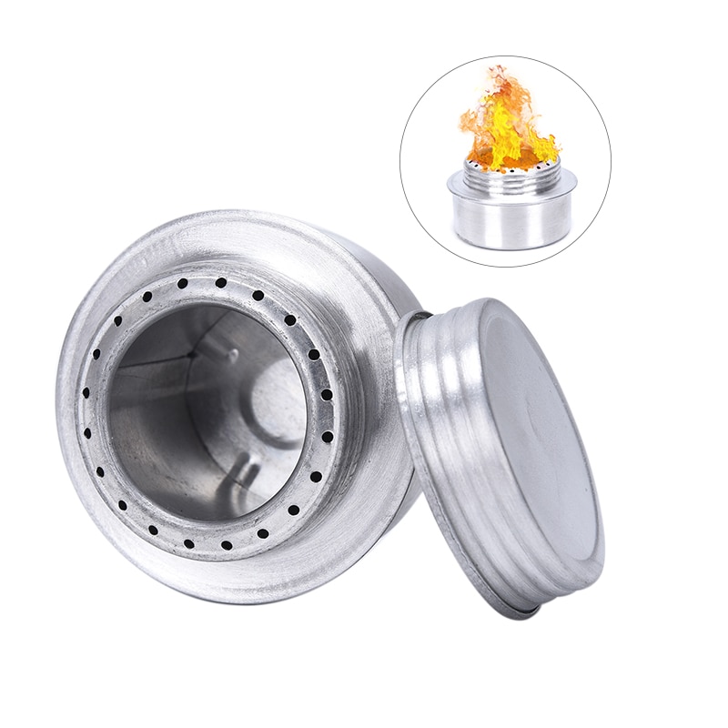 1x Draagbare Mini Alcohol Aluminiumlegering Fornuis Outdoor Camping Picknick Wandelen Kok Alcohol Fornuis Familie Barbecue