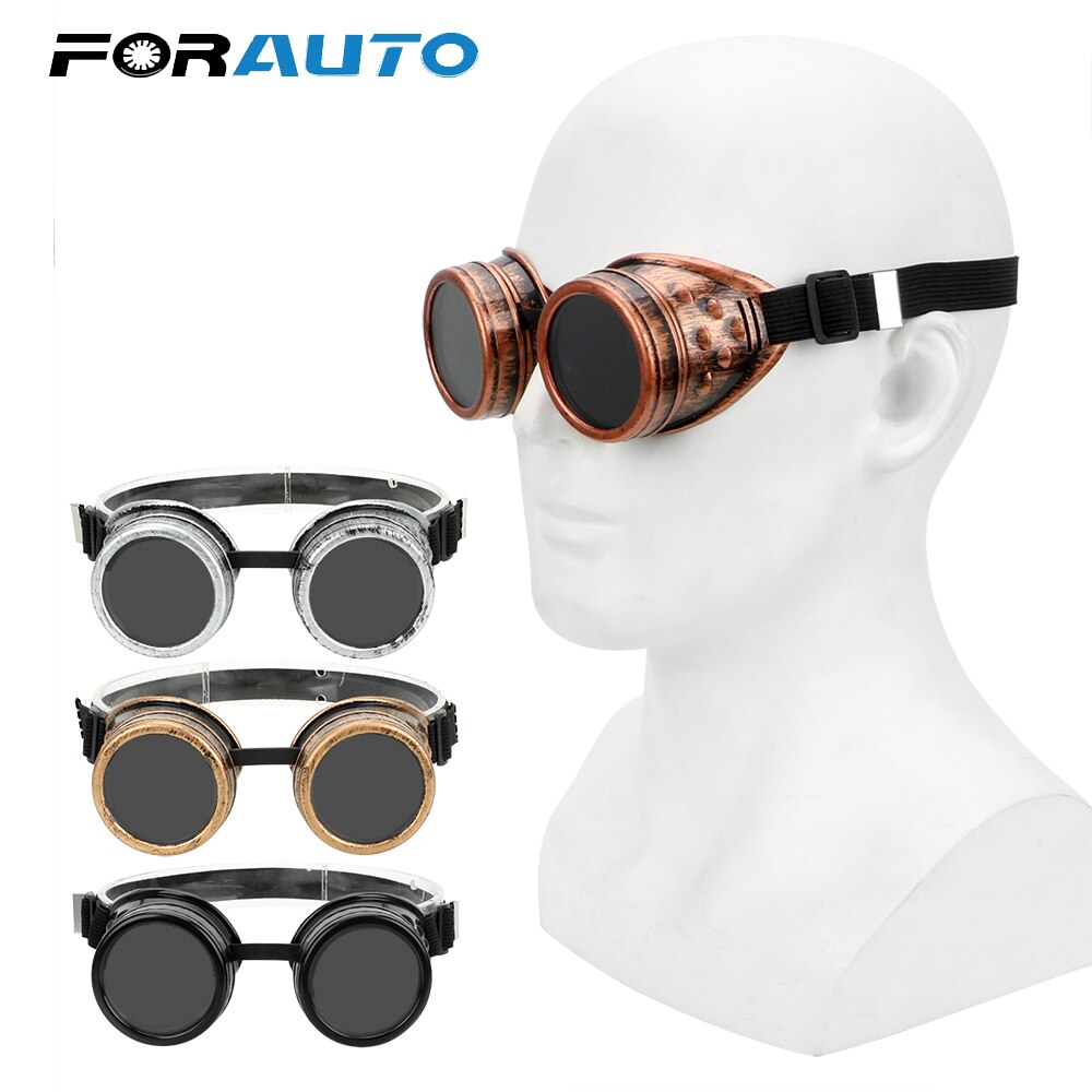 Verstelbare Beschermende Gears Steampunk Bril Winddicht Mode Lassen Punk Gothic Zonnebril Zonnebril Vintage Retro