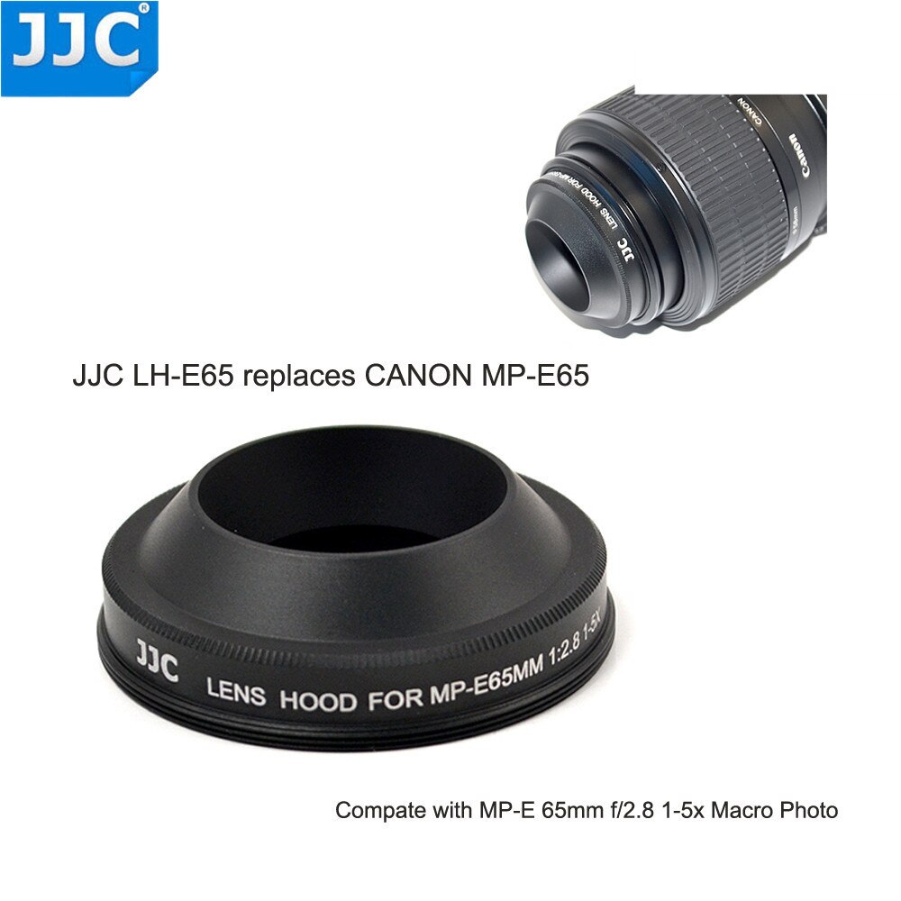 JJC Lens Hood Vite per CANON MP-E 65 millimetri f/2.8 1-5x Macro Foto Sostituisce MP-E65