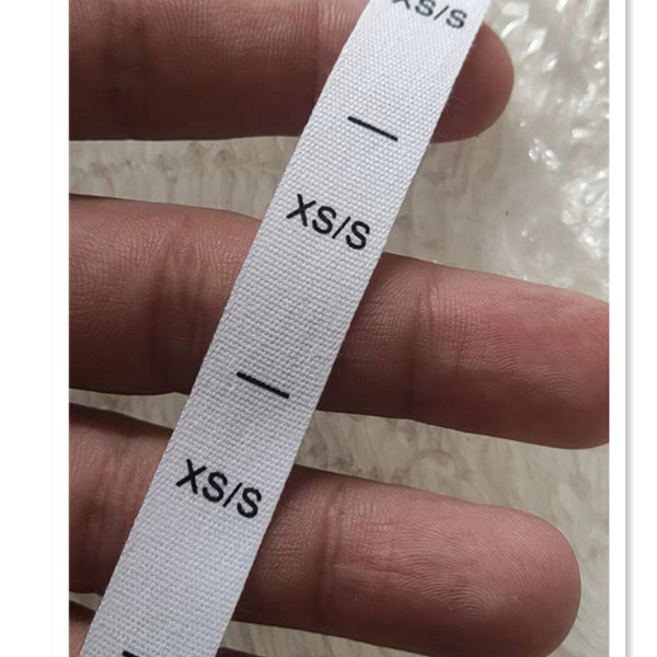 50 stuks Wit katoen Dubbele Maat Label voor volwassen XS/S S/M M/L L/XL XL/2XL Print Doek Maat Etiketten: Goud