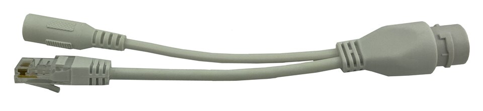 Par poe-kabeldelare för ip-kamerabyttejp skärmad 5v 12v 24v 48v strömförsörjningskabel 5.5*2.1mm vattentät kostym