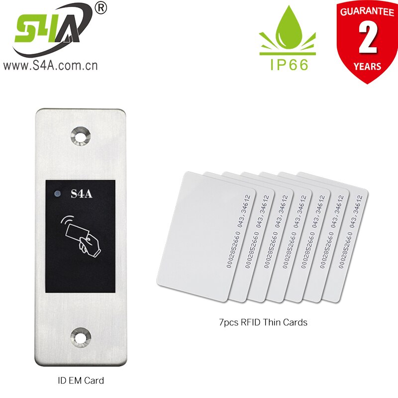 S4A Waterproof Metal rfid reader Access Control fingerprint scanner RFID 125KHZ Reader 3000user Embedded or surface installation: S99 C
