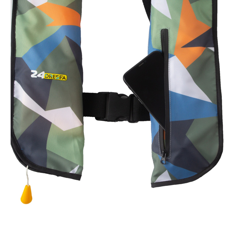 Chaleco salvavidas inflable automático Manual para adultos, navegación, cintas reflectantes, Pro PFD 150N 100N, aprobado por CE