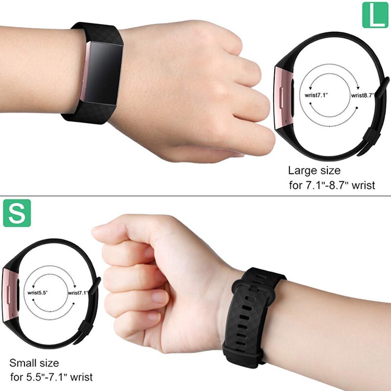 Duurzaam Horloge Band bandjes voor Fitbit Lading 3 riem op Fit Bit Lading 3 Charge3 Pols Siliconen lederen riem Armband accessoires