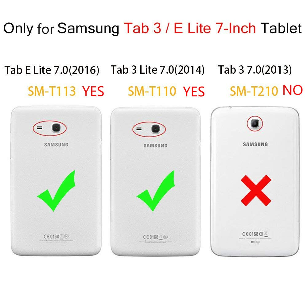 Siliconen hoesje voor samsung galaxy tab 3 lite 7.0 t110 t111, 7.0 inch cover voor samsung tab e lite 7 sm-t113 t116 , inclusief hoesje, screenprotector en pen.