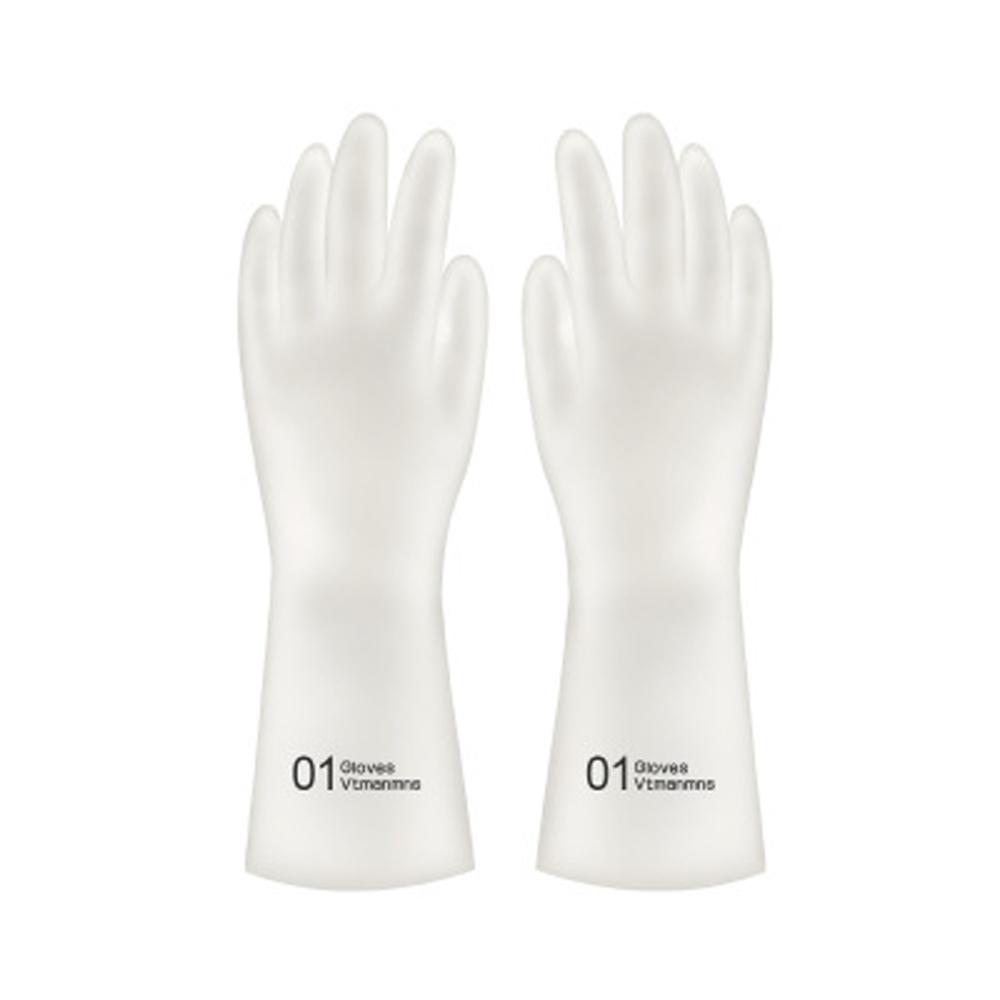 1 paar Wasserdichte Gummi Latex Geschirr Handschuhe Küche Dauerhafte Reinigung Hausarbeit Aufgaben Geschirr Werkzeuge Weibliche: L / verrotten