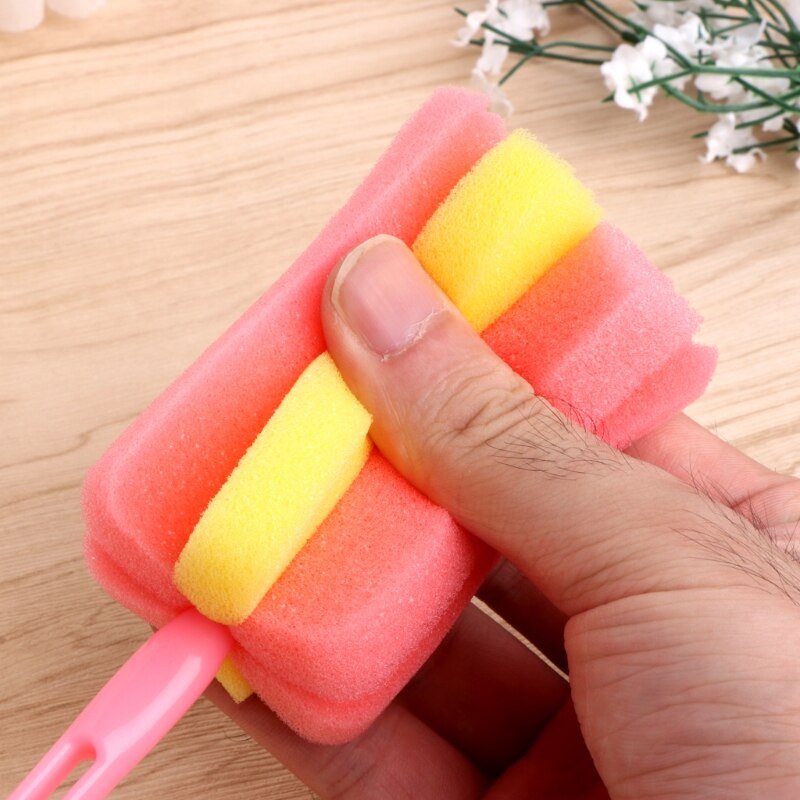 Éponge bouteille brosse bébé alimentation lait bouteille tasse verre nettoyant lavage cuisine outils de nettoyage