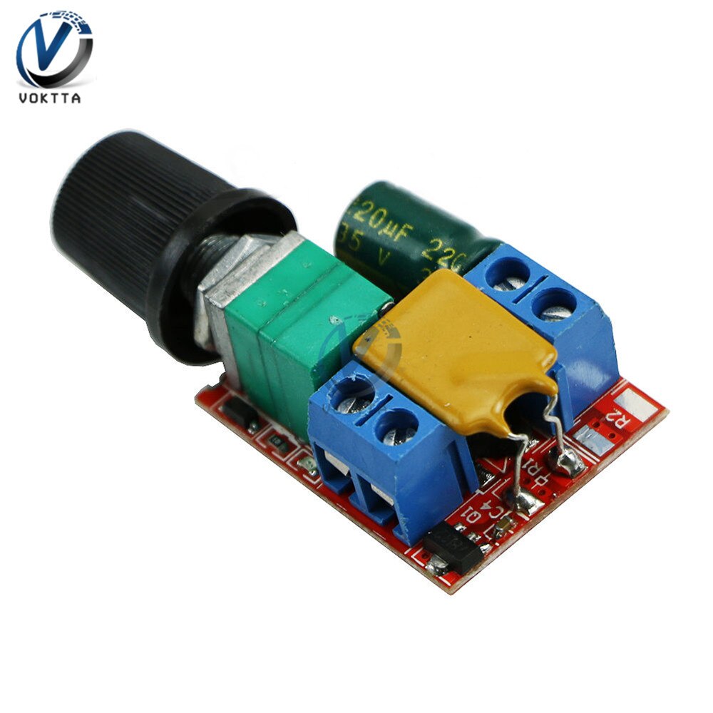 5A Mini DC Motor PWM Speed Controller 3 V-35 V Geschwindigkeit Regler Control Switch LED Dimmer DC 5V 12V 24V