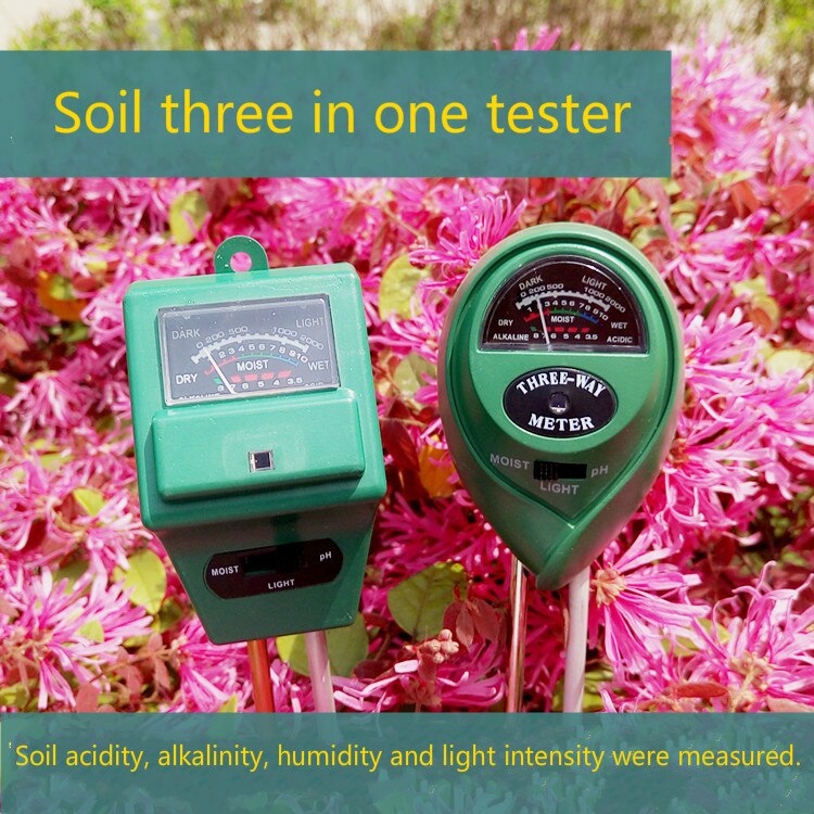 3 tot 1 tuinieren plant bloempot detector, bodem hygrometer, meten pH waarde pH waarde, verlichtingssterkte test pen.