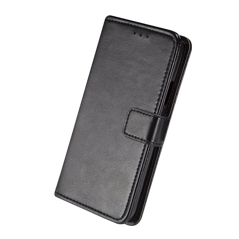 For Lenovo K5 Play L38011 Case 5.7'' Business Flip Wallet Leather Phone Fundas Cover Capa: CX Black