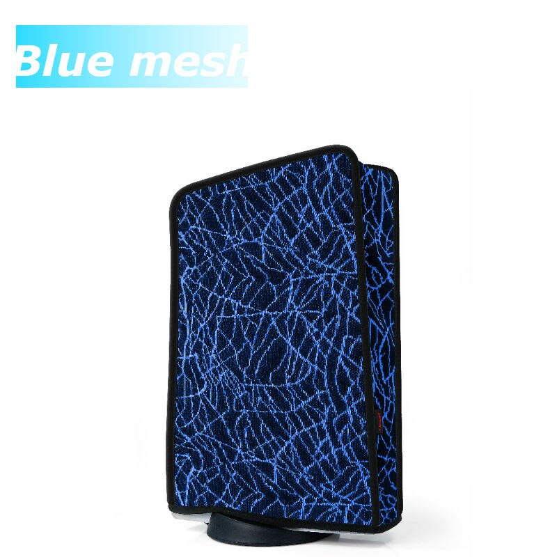 Dustproof Cover For PS5 Console Protective Washable Anti-scratch Dust Cover for Sony PS5 accessories.: Blue mesh