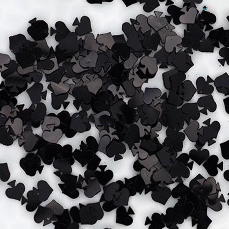 Bêche à paillettes 10g 5mm, diamant, cœur, Club, couture, Scrapbooking, artisanat de décoration de noël, accessoires Confettin: spade / 10g
