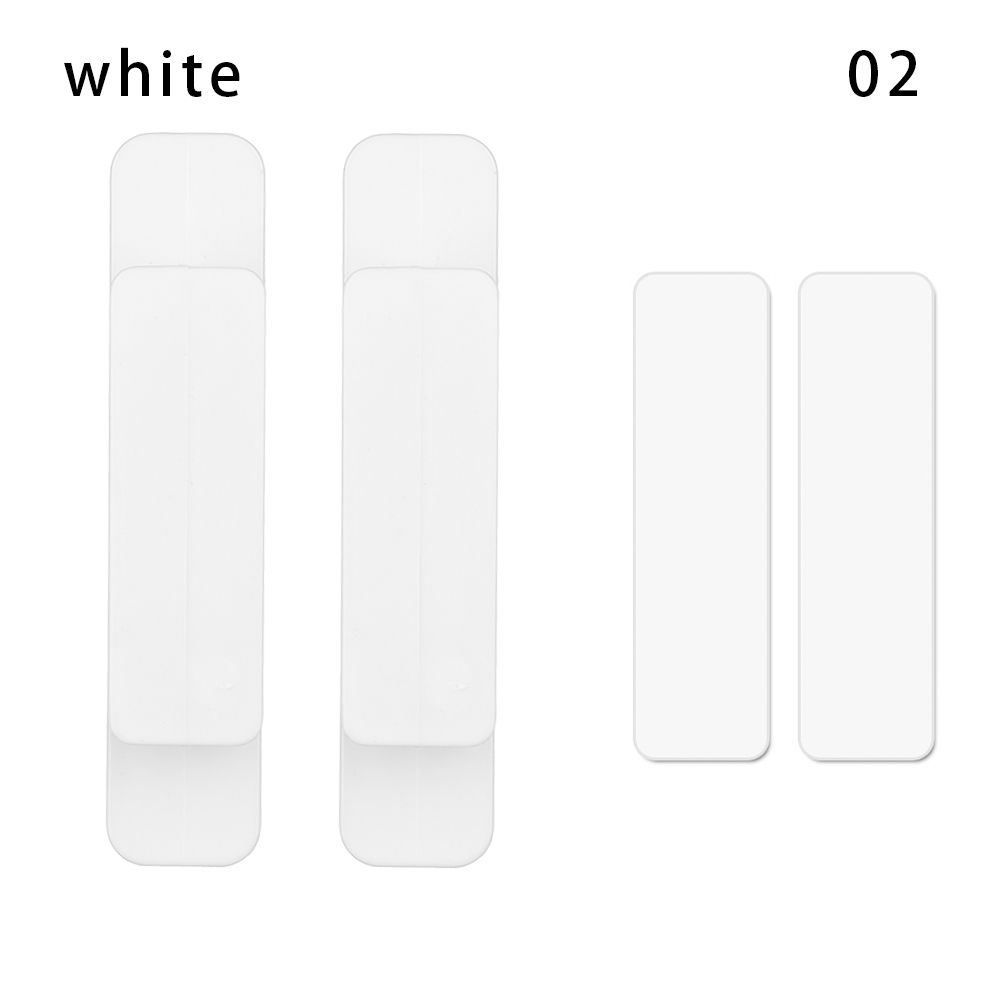 Punch Gratis Schuifdeur Handvat Magazijn Deur Glazen Deur Keuken Schuifdeur Handvat Dubbelzijdig Lijm Pasta Apparaat Deur Han: white-2