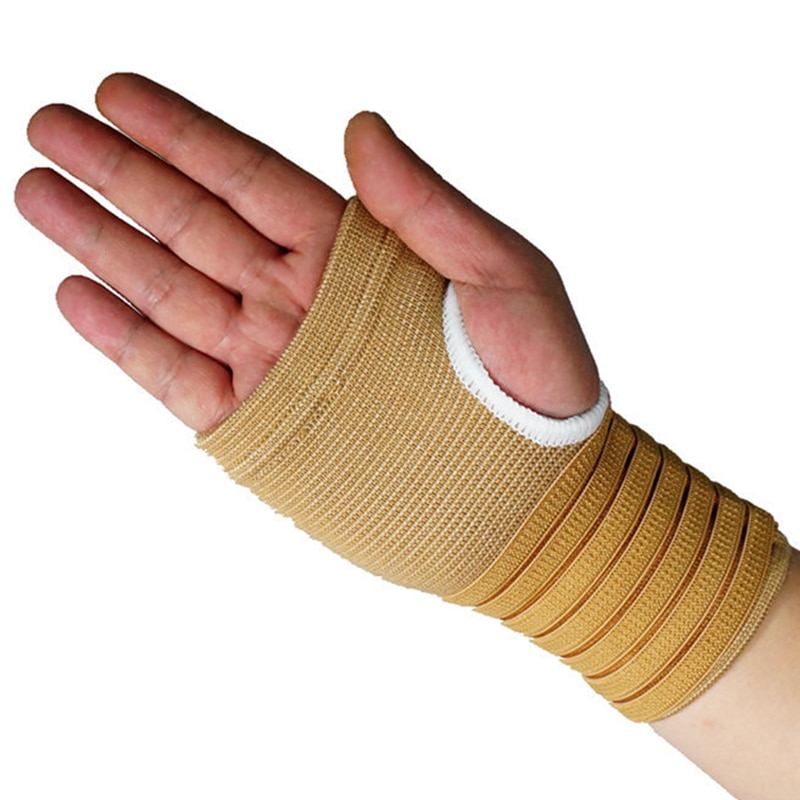 1 paar Pols Hand Ondersteuning Handschoen Gewichtheffen Beschermen Palm Elastische Brace Mouwen Sport Bandage Gym Wrap Pols Brace