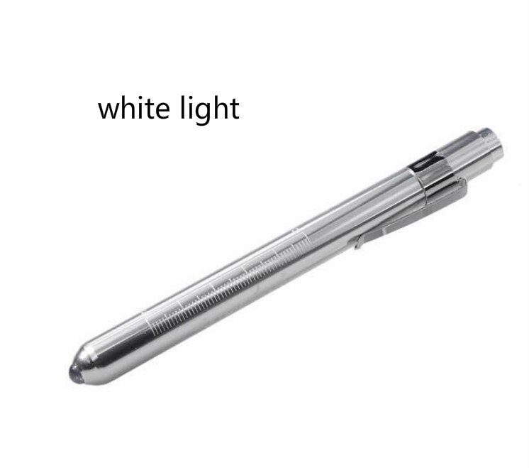 Portable LED Flashlight Work Light First Aid Pen Light Torch Lamp With Pupil Gauge Measurements Nurse Diagnosis: Yellow