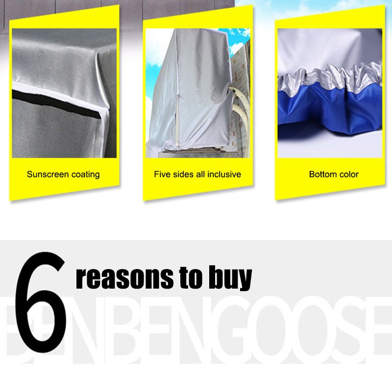 Wassen Anti-Dust Cleaning Cover Waterdichte Outdoor Airconditioning Cover Polyester Airconditioner Schoonmaken Cover 66CY