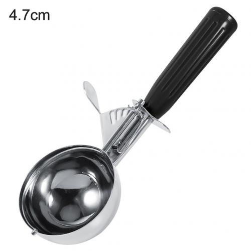 Stainless Steel Ice Cream Scoops with Plastic Handle Fruit Mash Spoon Ice Cream Ball Scoop Ice Cream Spoons Kitchen Tool: 47mm