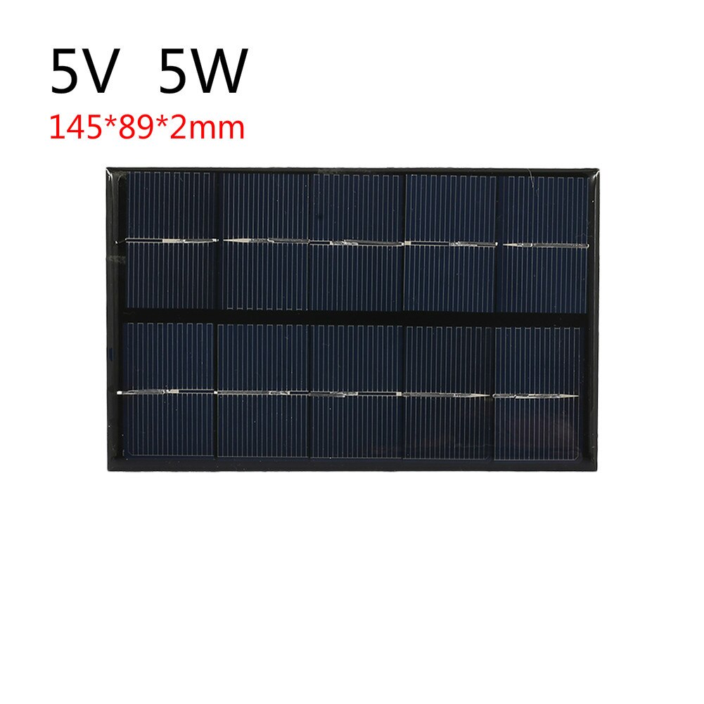 USB Solar Panel Outdoor Portable 5V 6V Solar Charger Pane Climbing Fast Charger Tablet Solar Generator Travel 0.15W 0.45W 1W 5W: 5V 5W
