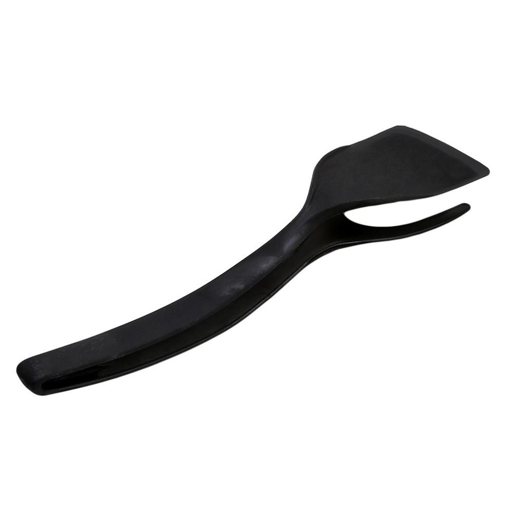 Silikon spatel stekt egg spatel 2- i -1 silikon egg turner pannekake brød grillspade tang til matte grep og snu