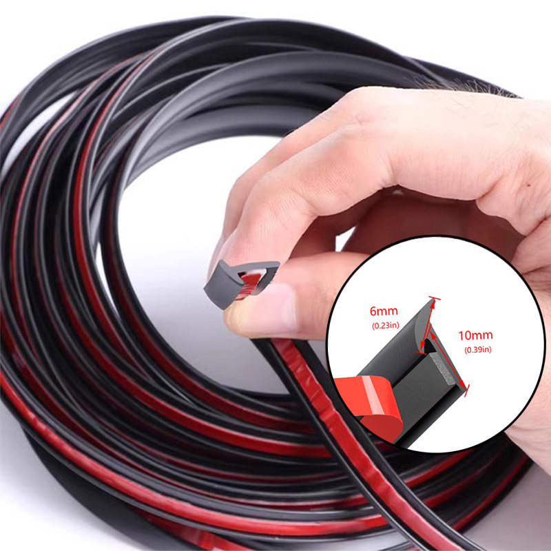 Universele Zelfklevende Auto Rubber Auto voor Spatbord Flare Schuine T-Type Afdichting Rand Kloof Strips Waterdichte Geluiddichte bescherming
