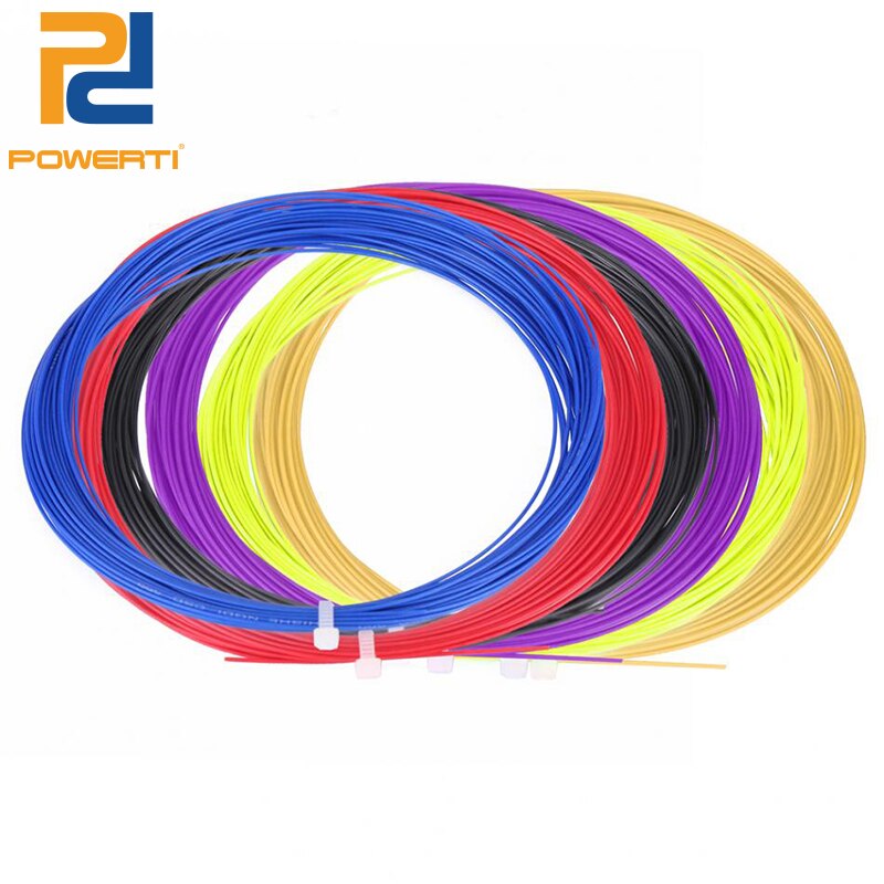 POWERTI 20 stks/partij 0.7mm Badminton Racket String BX95 Gym Training Racket String